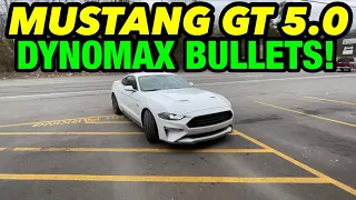 2019 Ford Mustang GT 5.0 V8 Dual Exhaust w/ Dynomax Race Bullets!