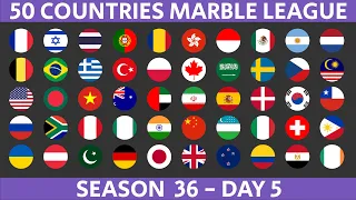 50 Countries Marble Race League Season 36 Day 5/10 Marble Race in Algodoo