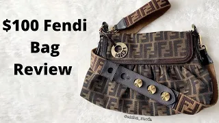 $100 Fendi  Zucca Bag Review | Vintage Bag| Designer bag | First Youtube Video | Aisha Zuofa