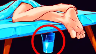 Pon un vaso de agua debajo de tu cama y mira lo que sucede