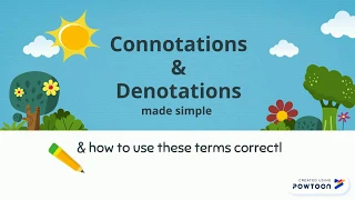 Easy Connotation and Denotation English Language Examples