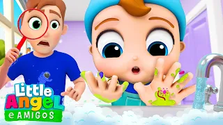 Joãozinho Aprende a Lavar as Mãos! | Little Angel e Amigos - As Músicas da Turminha
