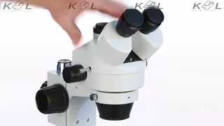 How to Set up Binocular Trinocular Microscope Stereo Zoom Microscope User's Guide (SM-2T)