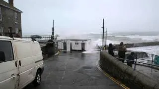 Mousehole Harbour Storm