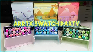 Let's swatch these ARRTX ALP MARKERS because why not?! -Color Family Sets