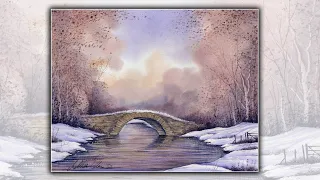 Watercolour Bridge & River Landscape Demonstration