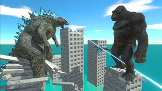 Godzilla 2014 vs King Kong On Building - ARBS