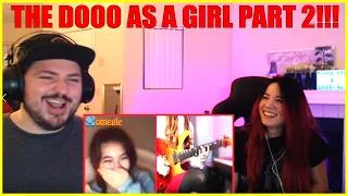 COUPLE REACTION TO THEDOOO - PLAYING GUITAR ON OMEGLE BUT I PRETEND I'M A GIRL 2