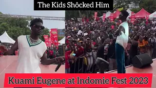 WOW! Kuami Eugene was Shocked that kids can sing all his songs at Indomie Fest 2023. (FULL VIDEO) 🔥