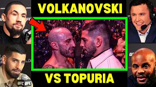 UFC Fighters "Predict" Alex Volkanovski vs Ilia Topuria | UFC 298