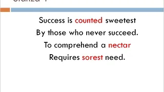 sem2 unit 3 Success is counted sweetest