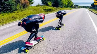 Top Speed Challenge raw run - Downhill Longboard Skate extreme speed