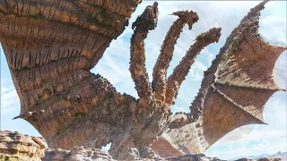 Supermassive Ghidorah Scares Supermassive Godzilla
