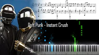 Daft Punk - Instant Crush - Piano Tutorial - Free download sheet music and MIDI