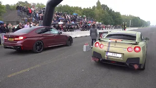 1000HP Nissan GTR R35 vs 750HP BMW M5 F90 Competition