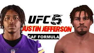 How to make Justin Jefferson in UFC 5 (CAF Formula)