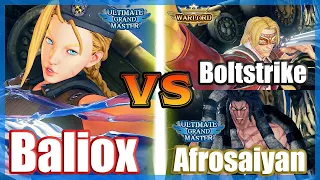 SFV CE 👊🏻 Baliox (Cammy) vs Boltstrike (Vega) & Afrosaiyan (Necalli) FT2