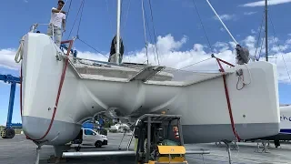 Replacing a Sparcraft cross beam on a 2017 Lagoon 52S - Sailing Greatcircle (ep.135)