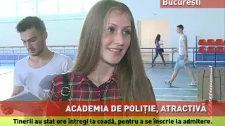 Coadă și în ultima zi de înscrieri pentru admitere, la Academia de Poliție