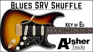 Upbeat Shuffle SRV Style Blues in Eb major| Guitar Backing Track