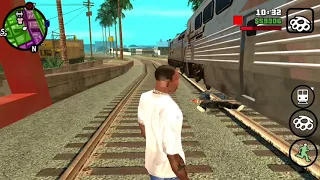GTA San Andreas people hit by train.