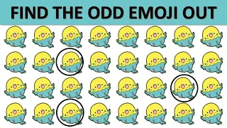 HOW GOOD ARE YOUR EYES  l Find The Odd Emoji Out l Emoji Puzzle Quiz #92