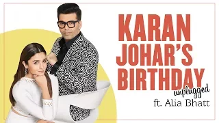 Karan Johar's Birthday Unplugged Ft. Alia Bhatt | LIVE