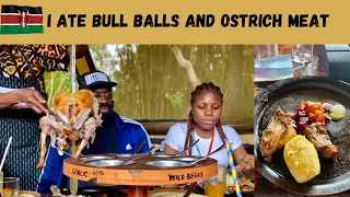 CARNIVORE RESTAURANT NAIROBI 🇰🇪  | I ATE BULLS BALLS,CROCODILE & OSTRICH MEAT|Galleria Mall |Kenya