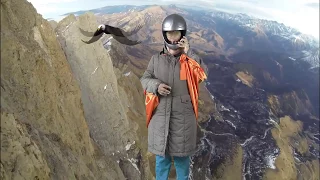 Бабуля Wingsuit пилот))) Канал Татьяны  Возможности хромакея