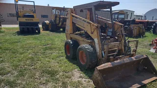 The construction equipment that we're selling at auction