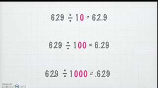 Dividing by 10, 100, and 1,000