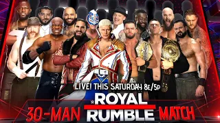 FULL MATCH - Men's Royal Rumble Match: Royal Rumble 2023 (WWE 2K23 SIM)