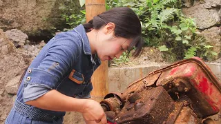 💡2 Days Genius Girl Repairs Diesel Engine For A Shepherd Who Lives In Deep Mountain