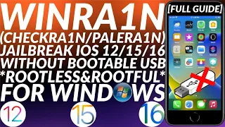 [GUIDE] Winra1n Jailbreak iOS 12/15/16 | Rootless/Rootful | Checkra1n/Palera1n Jailbreak Windows