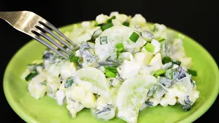 Cucumber salad that burns belly fat! My mother lost 25 kg in one month