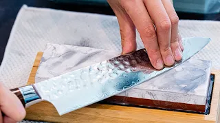 How to Sharpen Kitchen Knives with a Whetstone