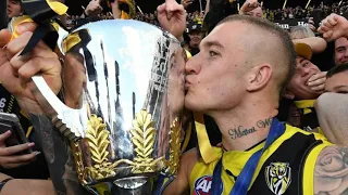 Richmond Tigers AFL Premiership celebrations on 1 OCT 2017 at Punt Road Oval after Grand Final win