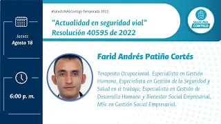 "Actualidad en seguridad vial" Resolución 40595 de 2022