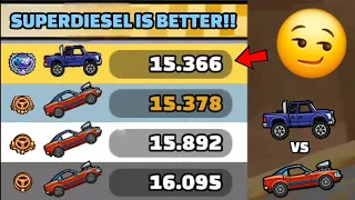 🤔SUPERDIESEL IS BETTER THAN MUSCLE CAR?? COMMUNITY SHOWCASE - Hill Climb Racing 2
