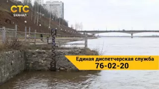 Вода в реке продолжает прибывать