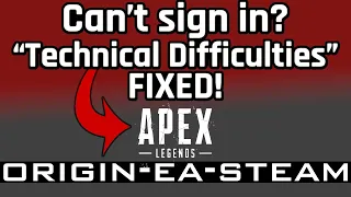 Fixing the "Technical Difficulties" Error for Apex Legends, Steam, Origin in 2020 (QUICK AND EASY)