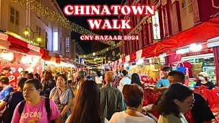 🧧🧨 Chinatown Chinese New Year Bazaar 2024 | Chinatown Walk | Singapore Chinese New Year