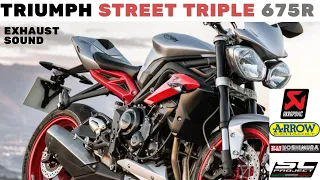 Triumph Street Triple 675r Exhaust Sound Compilation