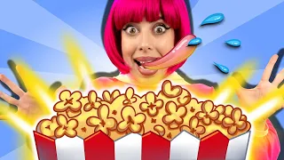 Popcorn | Learn Colors | Teamwork | Nursery Rhymes & Kids Songs | Dominoki