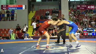 1/2 FS - 80 kg: A. TEMBOTOV (RUS) v. G. TELEMAN (MDA)