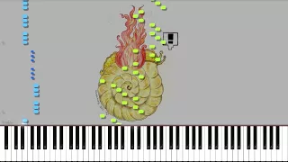 Undertale // Thundersnail | LyricWulf Piano Tutorial on Synthesia OST 42