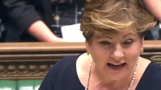 Emily Thornberry pokes fun at May, Trump and herself in PMQs gambit