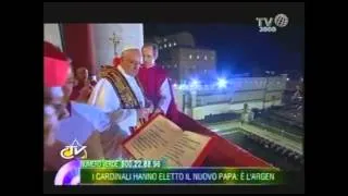 Elezione papa Francesco - immagini tv 2000