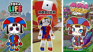 The Amazing Digital Circus | Pomni |Toca Boca vs Avatar World vs  Roblox ❤💙