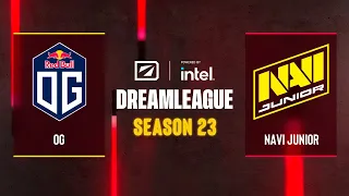 Dota2 - OG vs NAVI Junior - Game 1 - DreamLeague Season 23 - CQ - WEU